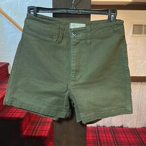 Madewell Army Green Shorts